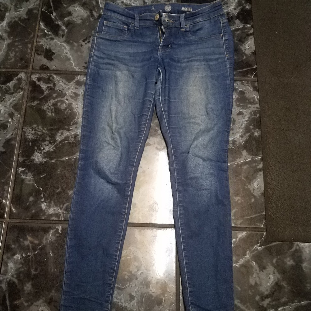 2 pair SO Jegging/Skinny Stretch Blue Jeans Size9